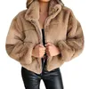 Chaquetas de mujer Túnicas Tops tipo túnica para mujer Abrigos de invierno Chaqueta polar difusa Ropa interior larga para mujer Top