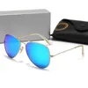 Designer merk luxe gepolariseerde zonnebril heren bens raybans dames pilotenzonnebril UV400 brillen metalen frame polaroid Len1219309