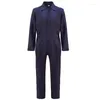 Men's Tracksuits Onesie Spring And Autumn Solid Color Tooling Style Simple Casual Large Size