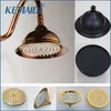 KEMAIDI Brass Rainfall Shower Head Round Shape 8 -inch Rain Bathroom Showerhead Hand Shower Bathroom Shower Head Without Arm Y2001319s