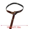 Riemen Mode Middeleeuwse Klinknagel Stud Taille Riem Voor Mannen Vrouwen Vintage Ridders Kostuum Ronde Tailleband RingBuckle