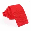 Bow Ties Knitting 5.5CM Solid Tie Mens Party Steward Accessories Neck Prom Luxury Adult Smart Pre-Tied 94