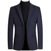 Mäns kostymer trevlig vårhöstmens mens blazer casual affärsstrånade mode smala varumärke blazers toppar hög kvalitet m-4xl