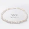 Pendants 925 Sterling Silver Natural Freshwater Rice Pearl Necklace For Mom And Women Jewelry Gift