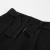 Pantaloncini da donna Estate 2023 Pendolari europei e americani Stile minimalista neutro Abbigliamento casual a vita alta nero