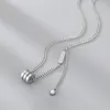 Chaînes 316L en acier inoxydable petite taille Zircon lettre pendentif colliers chaîne de clavicule pour les femmes mode bijoux fins cadeaux de fête