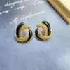 Boucles d'oreilles noires Vintage médiévales, personnalisées avec luxe léger et gouttes d'huile en diamant, boucles d'oreilles irrégulières, Style Cool français