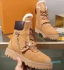 Clásicos Moda Invierno Mujer Zapato Botas para la nieve Diapositivas de piel real Cuero Botas cálidas impermeables Botines de moda con caja Por bolsa de zapato