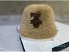 Stor fluffig faux päls hink hatt för kvinnor plysch fiskare varma vinter förtjockas kall snöig dag panama mössa