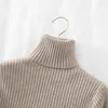 Women's Sweaters 2023 Sweater Mujer Turtleneck Women White Knitted Pullover Autumn Winter Long Sleeve Top Pull Femme Elasticity