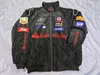 F Racing Suit Academy StyleWind Autumn and Winter Cotton Jacket En fullständig broderi