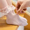 Женские носки для детей от 1 до 12 лет, детские осенние кружевные носки с рюшами, детские хлопковые осенние носки для девочек, милые аксессуары для танцев в стиле принцессы для малышей