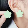 Studörhängen Minimalist Creative Sweet Flower Set for Women Girls Sower Bloom Earings Fashion Jewelry Party Gifts 2023