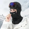 Casquettes de cyclisme Masques Automne Hiver Masque de ski Protection du visage Masques de snowboard coupe-vent Adsorption magnétique Respirant chaud Masque de couverture de tête de neige 230928