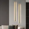 Wall Lamps Minimalist Cuboid LED Lamp White Black Gold Aluminum Sconces Remote Control Dimming With Switch Lighting For Foyer Bedroom