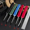 high quality MICRO TECH UTX-85 Automatic Knife 440C Blade Aviation Aluminum Handle Camping Outdoor hiking survival tool EDC Pocket Knives UT85 BM3300 3400 4600