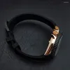 Montres-bracelets Logo personnalisé 41.5mm Rose Gold SKX007 Montre Noir Platine en acier inoxydable Saphir Verre NH36 Montres étanches