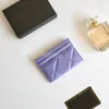 Luksusowy C Fashion Woman Cute Card Holder Klasyczny wzór kawiorowy kołdry hurtowo złoty sprzęt Mały mini czarny duży portfel sprzętowy projektant Pebble Skórzanie