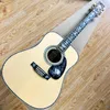 New 41 6-string acoustic guitar. Spruce veneer and rosewood back and sides, ebony fretboardabalone shellinlay, super deluxe