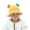 Berets Cool Baby Boy Girl Cute Autumn Winter Cap Hat Children Kids Knitted Panama Kawaii Bucket Christmas Gift
