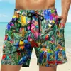 Shorts masculinos Swimwear Guangdong Verão Fallow Acetato Animal Beach Board Natação Homens Venda