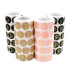 500pcs roll 2 5cm Thank You Stickers Seal Labels Gift Packaging Stickers Wedding Birthday Party Offer Stationery Sticker1281v