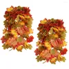 Decorative Flowers Simulation Vine Harvest Festival Halloween Autumn Decoration Artificial Wall Hanging Decor Fake Plants