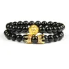 Green Eye Wolf Sieraden Leeuw Armbanden Hele 5 Sets 8mm Stenen Kralen Baseball Kroon Rvs Voetbal Armband voor Love229H