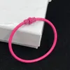 Bracciali firmati, braccialetti alla moda testurizzati rosa rossa, regali