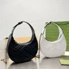 Marmont Half Moon Bag Women Designer Bag Mini Shoulder Bag Calfskin Leather 10a Hot Bag with nice box No71