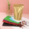 Les pochettes auto-scellantes colorées mates épaisses tiennent les pochettes debout en papier d'aluminium, le stockage des aliments tiennent le sac à fermeture éclair