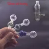 Tuyau de brûleur à mazout en verre en forme de gourde en gros, adaptateur de tabac coloré épais pour fumer en plastique acrylique, eau dab rig bongs