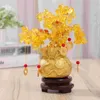 Dekorativa blommor Desktop Craft Decoration Topper Crystal Ornaments Money Bonsai Tree Bamboo Plants
