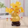 Fiori decorativi Desktop Decorazione artigianale Topper Ornamenti di cristallo Denaro Bonsai Albero Piante di bambù