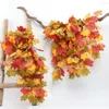 Dekorativa blommor Simulering Vine Harvest Festival Halloween Autumn Decoration Artificial Wall Hanging Decor Fake Plants