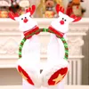 Bonito natal earmuffs fofo macio de pelúcia quente bandana papai noel elk boneco de neve earflaps presentes de natal ano novo headwear