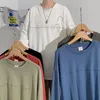 Männer T Shirts Baumwolle Mode T-shirt Volle Hülse Herren Frühling T-shirts Männlichen Übergroßen T 5XL Casual Shirt Für Mann streetwear