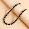 Choker Korean Fashion Multi Layered Necklace For Women Light Luxury Rhinestone Black Velvet Rope Jewelry Accessories