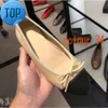 designer Dress shoes Spring and Autumn 100% cowhide letter bow Ballet Dance fashion women black Flat boat shoe Lady leather Trample Lazy Loafers Large size 34-426