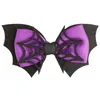 Hair Accessories Hallowmas Bows Clips Bowknot Fryzurka Barrettes Dziewczyny Dziewczyny Batwing All Hallows 'Day Party Hair Spin