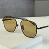 نظارة شمسية أزياء طيار Sunglasse Square Titanium DT Flight 009 Double Bridage للرجال النساء مع العلبة الأصلية