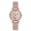 Montres-bracelets Sdotter Mode Femme Montre Argent Bracelet Diamant Pour Femmes Montres Étanches De Luxe Rose Or Lad