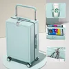 Suitcases Arrival Unisex Student Multifunctional Wide Pull Rod Luggage With Large Capacity Universal Wheel 20 Inch Boarding Suitcase