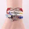 Bracciale per la consapevolezza dell'autismo, amore infinito, braccialetto con strass, pezzo di puzzle, braccialetti con ciondoli, braccialetti per donna, uomo, gioielli248z