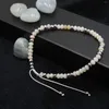 Strand 1pc Trendy Pink Opal 2 4 Faced Cut Wheel Beads Adjustable Bracelet For Woman Daily Wearing