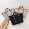 Big 2023 Autumn and Winter New Chain Women's Tote Fashion High Capacity Canvas Bag model 4589