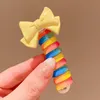 Children's curly telephone cord scrunchie girl's braid gadget High stretch sunflower elastic band high ponytail headstring