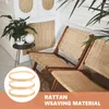 Flores decorativas 2 pacotes de material de bambu cesta de rattan tira de cana diy tiras decorar palhetas para tecelagem móveis de bobina tecida