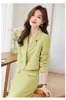 Two Piece Dress Korea Fashion Solid Elegant Double Breasted Suit Short Jacket High Waist Slim Midi Skirt Womens Blazer Sets Autumn