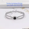 2023 Luxury Nail Roman numerals Diamond Bracelet Women Stainless Steel Rose Gold Couple Bangle Fashion Jewelry Valentine Day Gift for Girlfriend Proposal Wedding